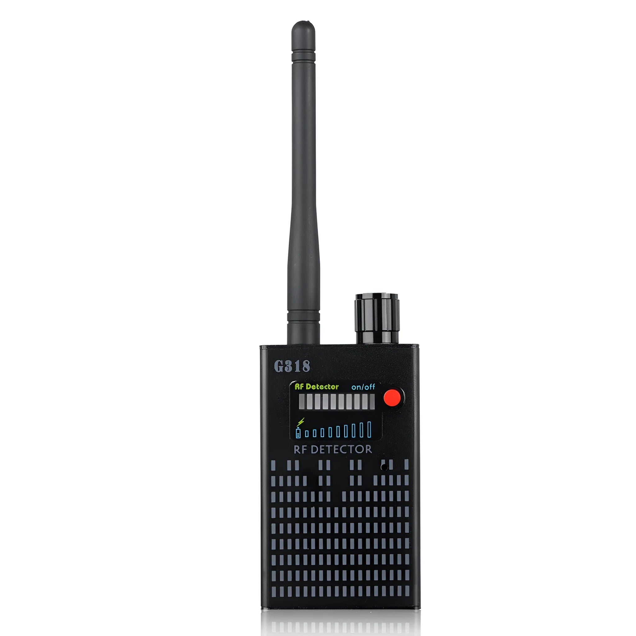 Black G318 aluminium alloy camera detector with USB cable for security screening