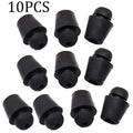 10-pack of X16 coloured rubber automobile buckle dampers for shock absorption.