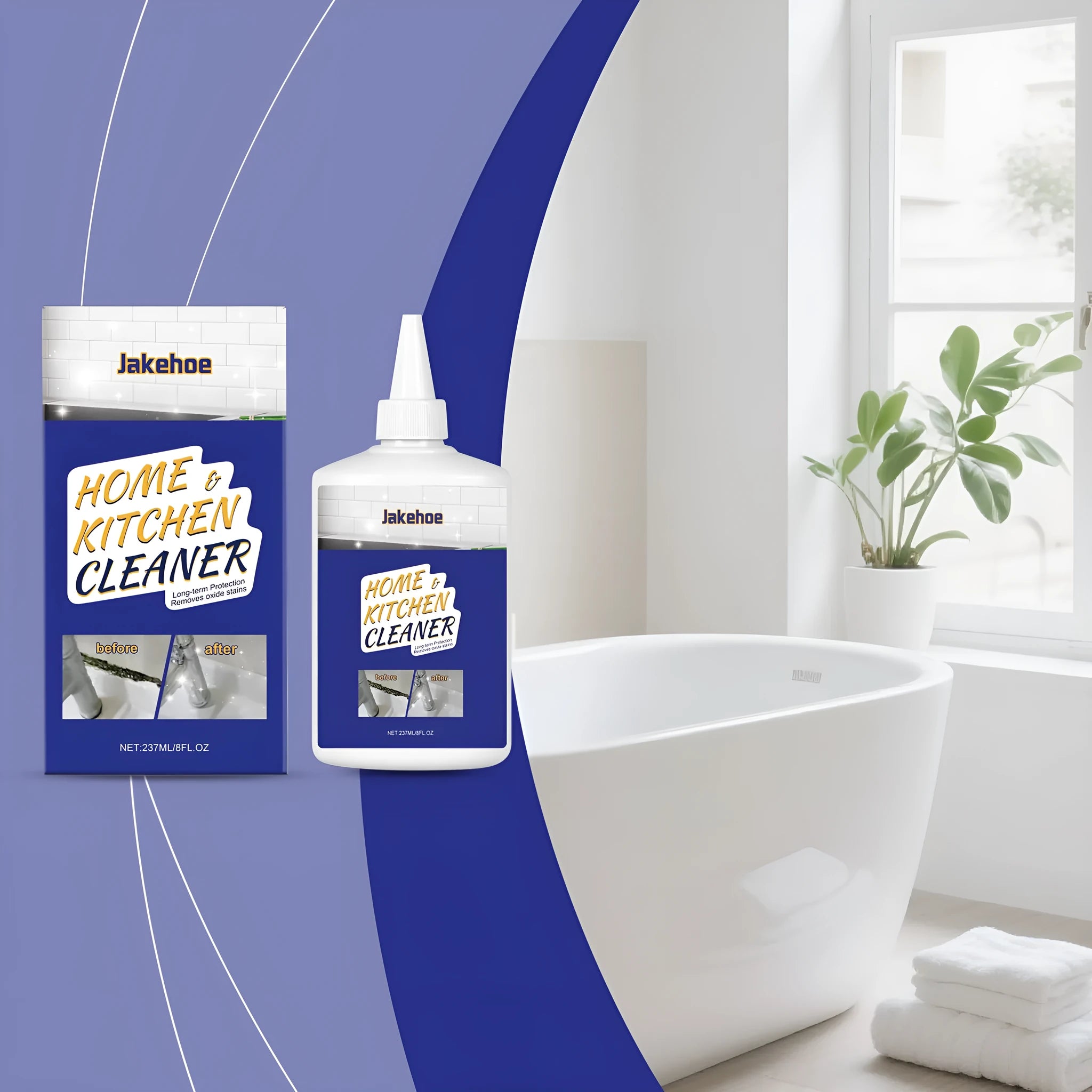 237ml bottle of multi-purpose decontamination cleaning gel for household kitchen and bathroom use.