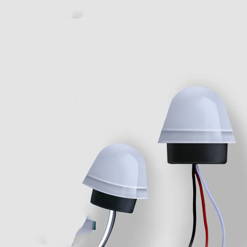 White automatic induction street lamp with 3-5 metre sensor range