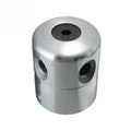 Silver aluminium Luzhu lawn mower grass head kit with four light yellow square cords and a wrench