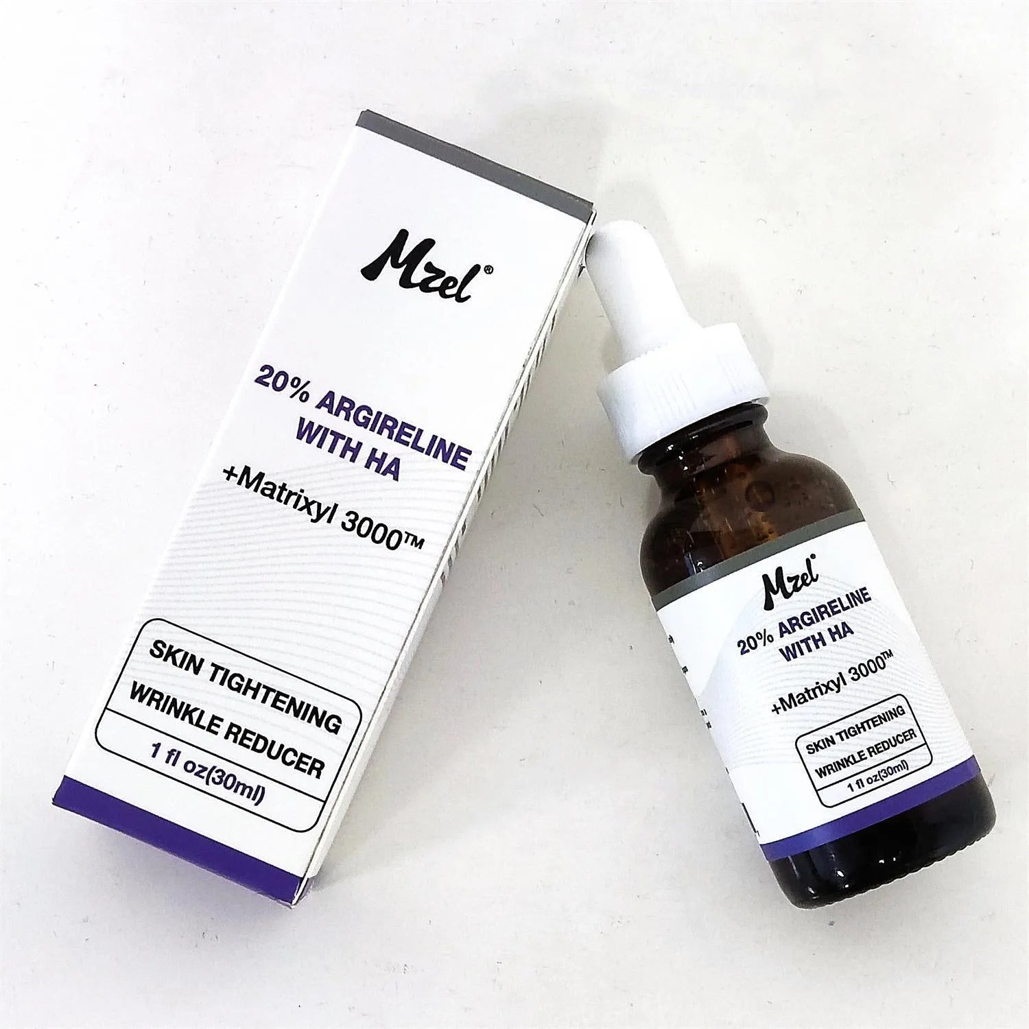 30ml bottle of six-peptide firming serum with anti-wrinkle and brightening properties