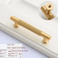 Brushed brass aluminium alloy wardrobe handle with European modern design