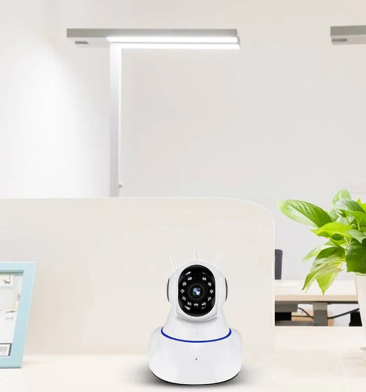White dome-style wireless security camera with 2MP sensor and 3.6mm lens