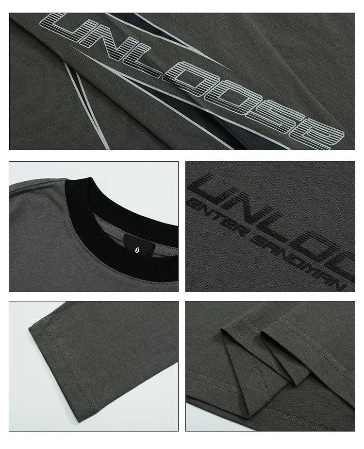 Cotton pullover jumper with drop shoulder sleeves in loose fit casual style