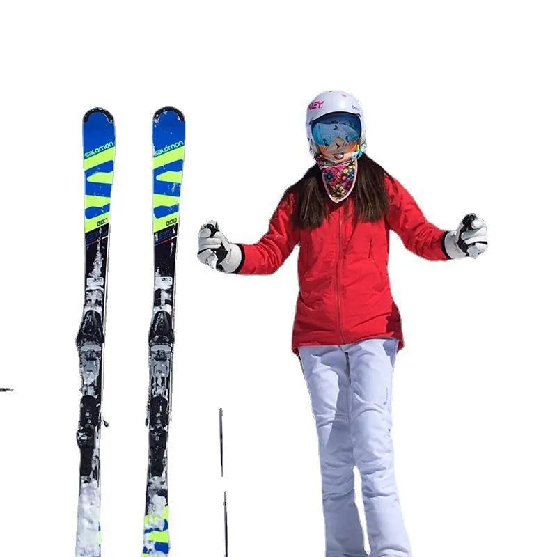 Portable adjustable ski bandage strap in black showing hook and loop fastening system for equipment transport