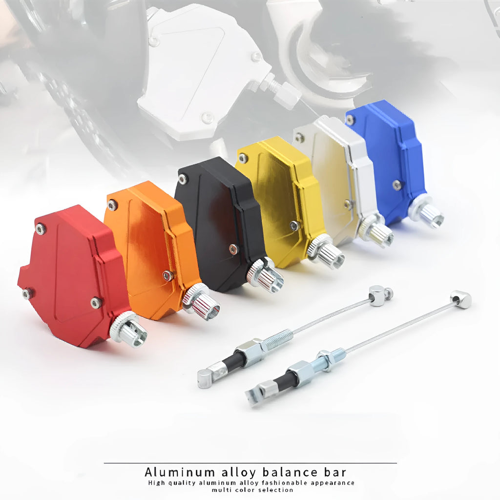 Motorcycle clutch labour-saving modification kit in aluminium alloy, shown in multiple colour options.