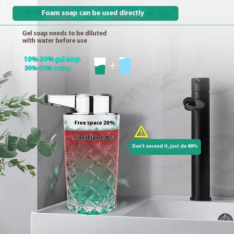 Automatic sensor soap dispenser with PET construction and type-c charging port