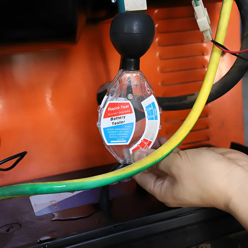 Suction electrolyte hydrometer for lead acid battery specific gravity testing with ABS construction