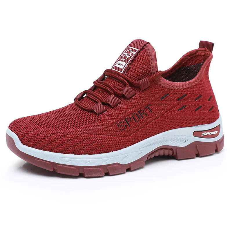Casual sports sneaker with soft PVC sole in various colours showing low-top design and round toe shape