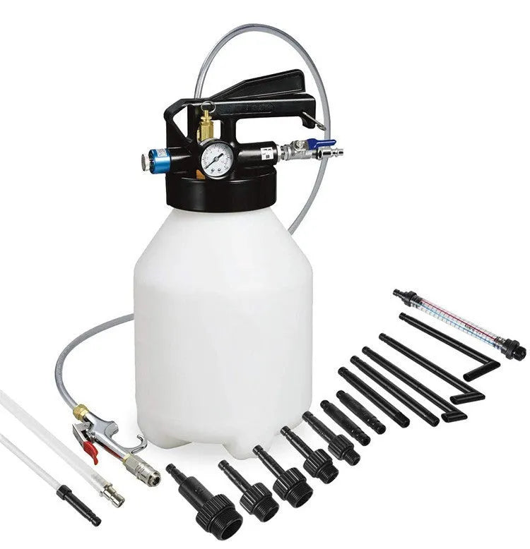 Pneumatic automatic transmission oil changer with 220W power in workshop setting