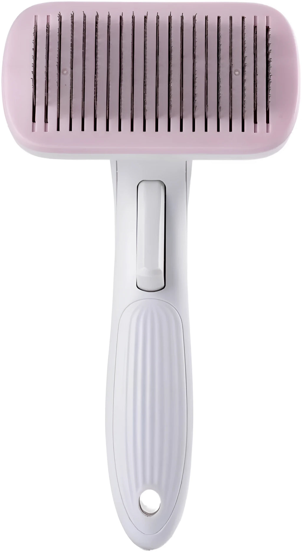 Automatic pet hair removal comb with needle brush system in blue colour option
