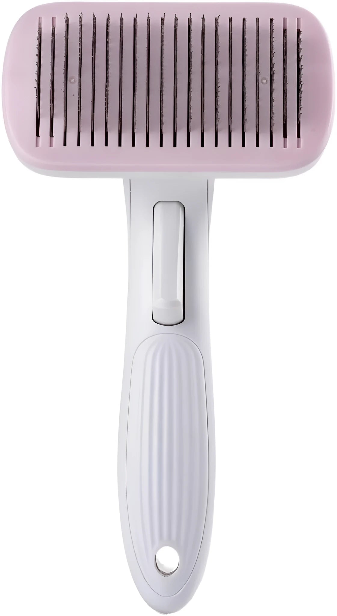 Automatic pet hair removal comb with needle brush system in blue colour option