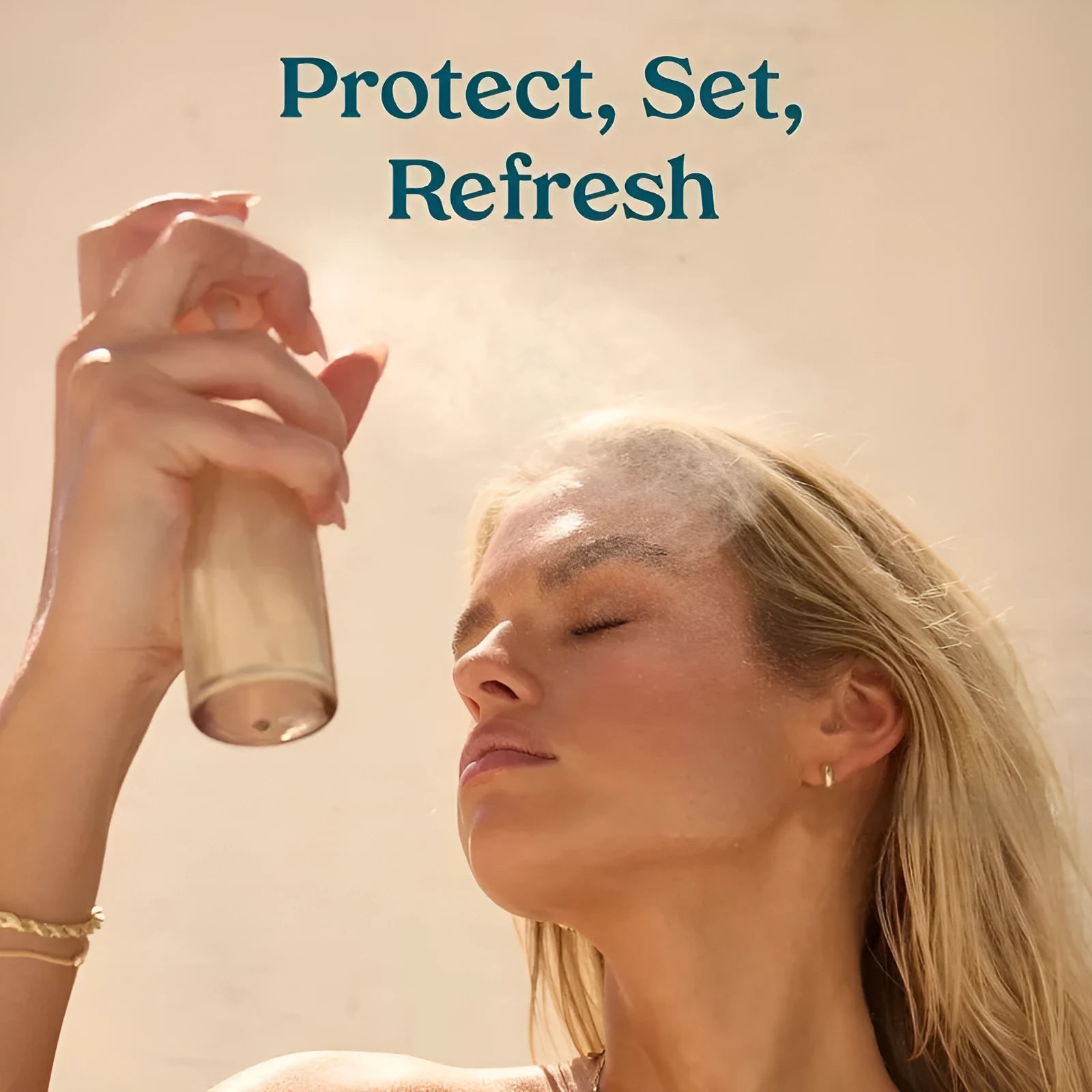 75ml bottle of moisturising facial spray with fine mist nozzle for skincare hydration