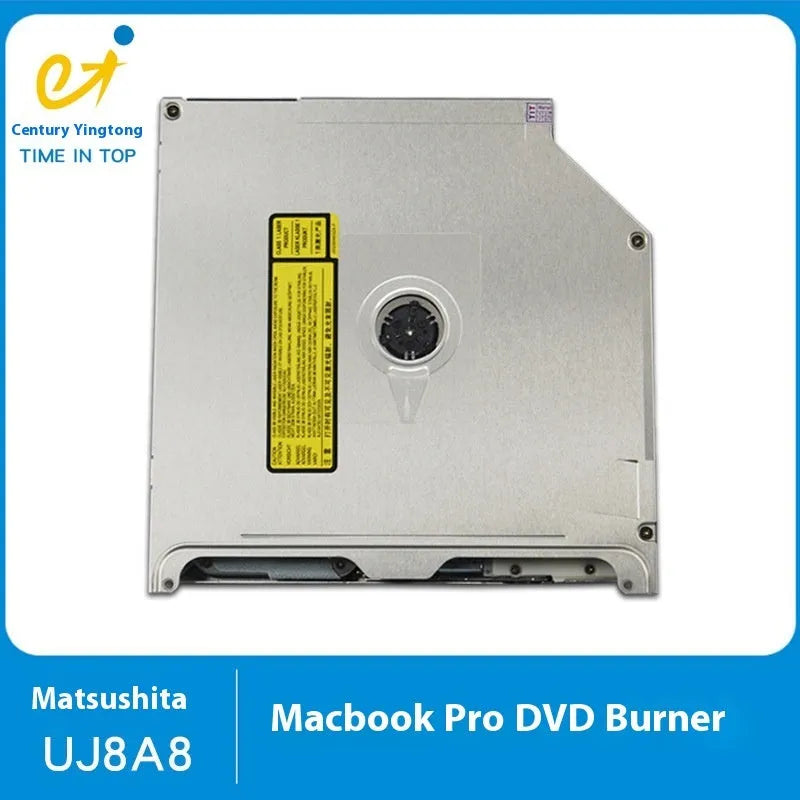 Silver internal SATA optical drive for MacBook Pro 13 laptop, UJ8A8 model.