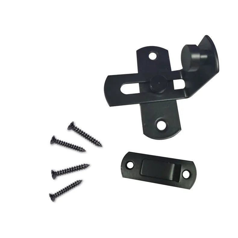 Industrial sliding door hasp lock for barn doors with black carbon steel or stainless steel shackle