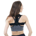 Black adjustable posture correction strap for back and shoulder support