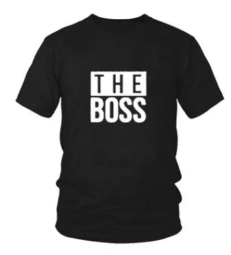 Men's loose fit printed T-shirt with short sleeves and round neck