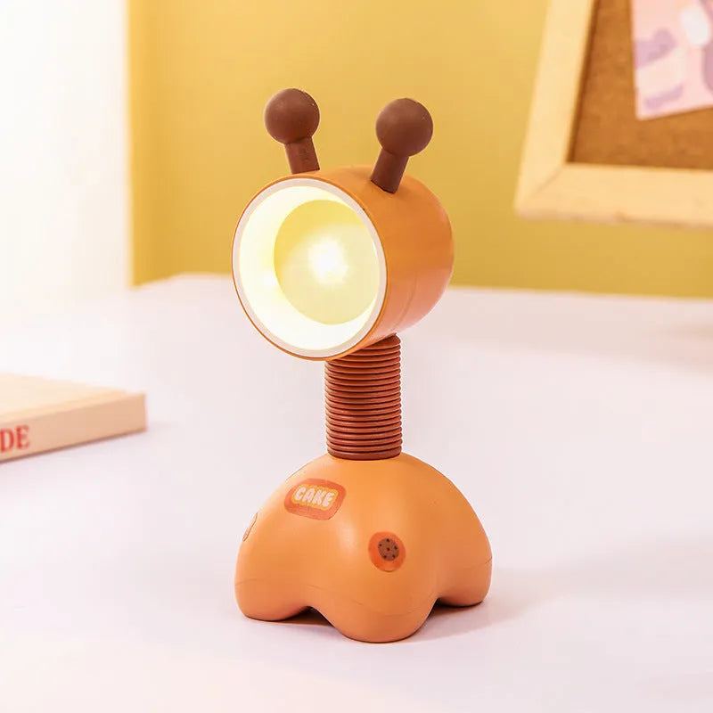 DIY magnetic cartoon night lamp with adjustable base and battery power