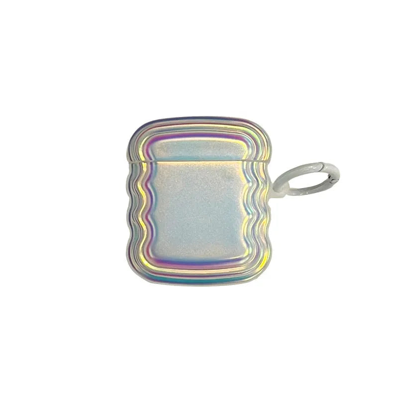 Holographic magic laser ring silicone protective case for Apple AirPods Pro 2 and other models