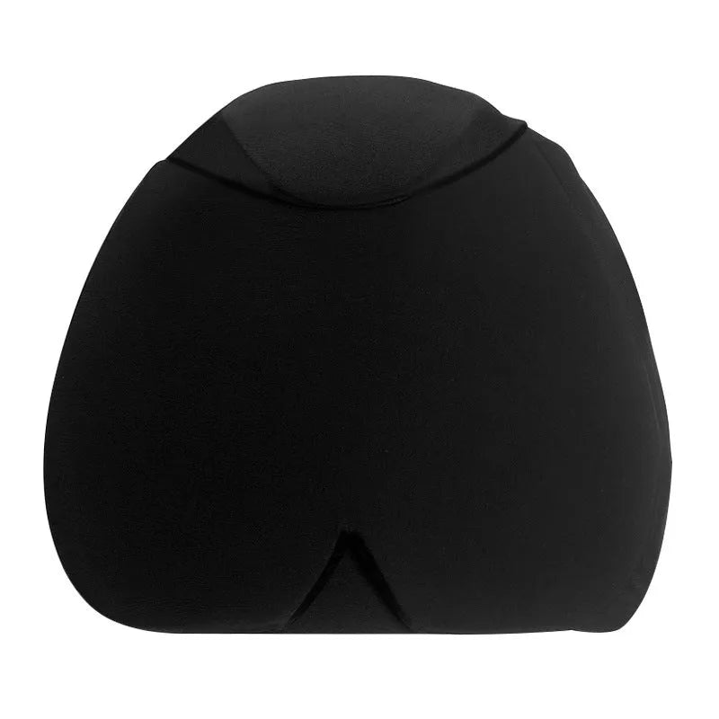 Simple solid colour cold compress cap in black, pink, or dark blue with fully enclosed design
