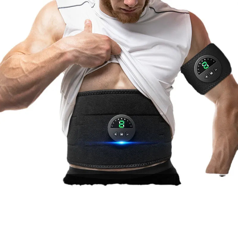 Display screen fitness belt for waist shaping with 120cm adjustable band