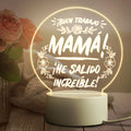 LED night light with acrylic shade and ABS base in modern minimalist design