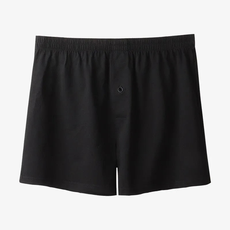 Men's pure cotton boxer shorts in loose fit design with high waistband
