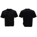 Men's loose-fit cotton T-shirt with three-dimensional pleats and asymmetric stitching in solid colour