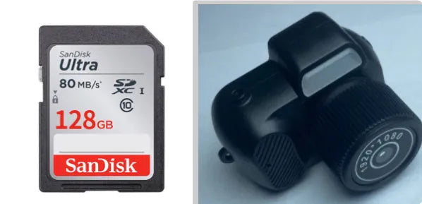 Black Y3000 HD outdoor sports camera with small screen, compact size for student travel and video recording.