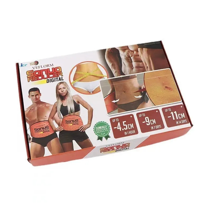 Hot compress waist support belt with sauna massage function for fat burning and reducing