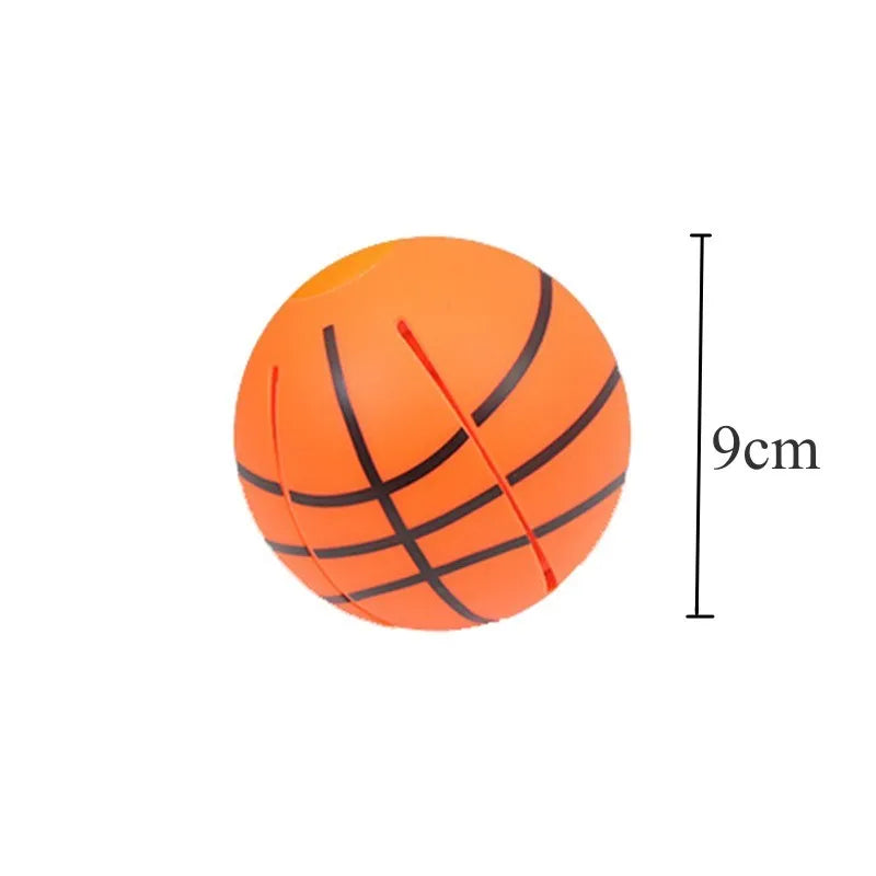 Glowing bouncy ball dog toy that transforms into flying disc for outdoor training