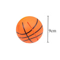 Glowing bouncy ball dog toy that transforms into flying disc for outdoor training