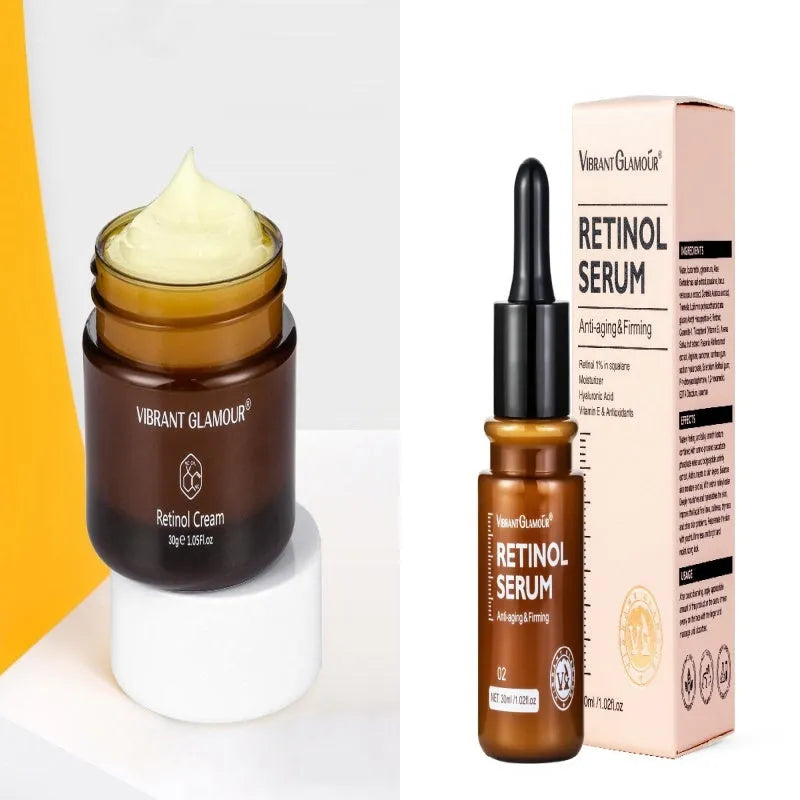 30 ml retinol facial serum bottle for reducing dry lines and fine lines