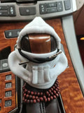 Dutch velvet car gear handle sleeve in multiple colours on vehicle gear knob