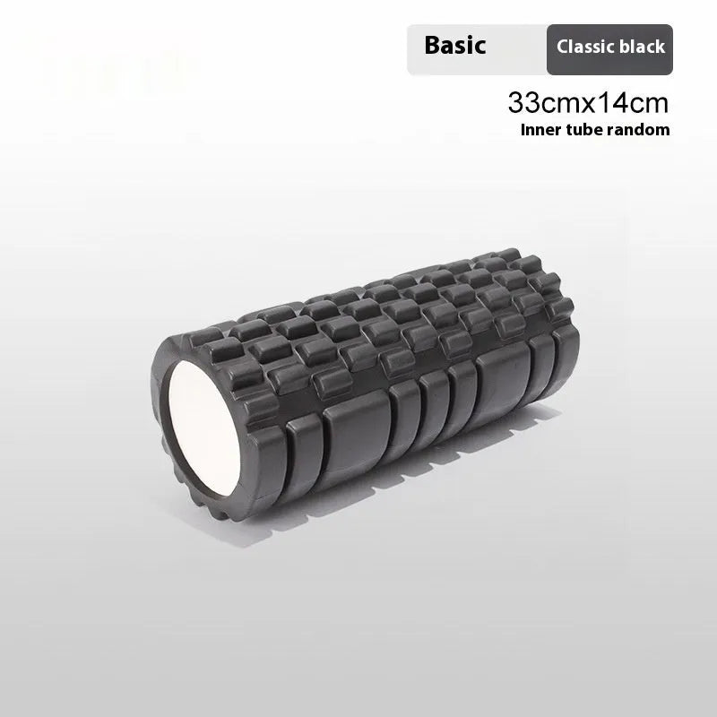 EVA foam roller for fitness in multiple sizes and colours including black, grey, pink