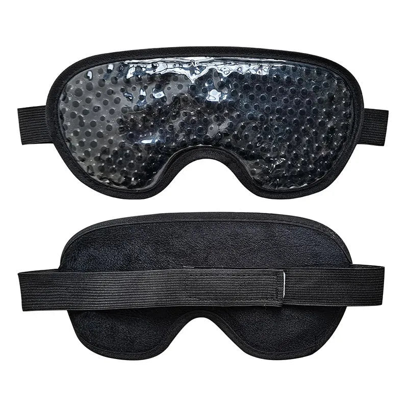 White USB rechargeable portable eye massager mask for hot and cold compress with atomising mist.
