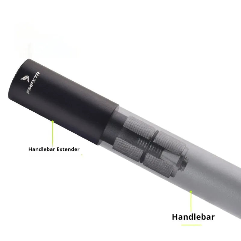 Aluminium alloy mountain bike handlebar extension rod with folding design and adjustable expansion range