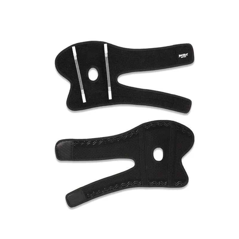 Black adjustable sports elbow guard for badminton, basketball, tennis, and multi-sport protection
