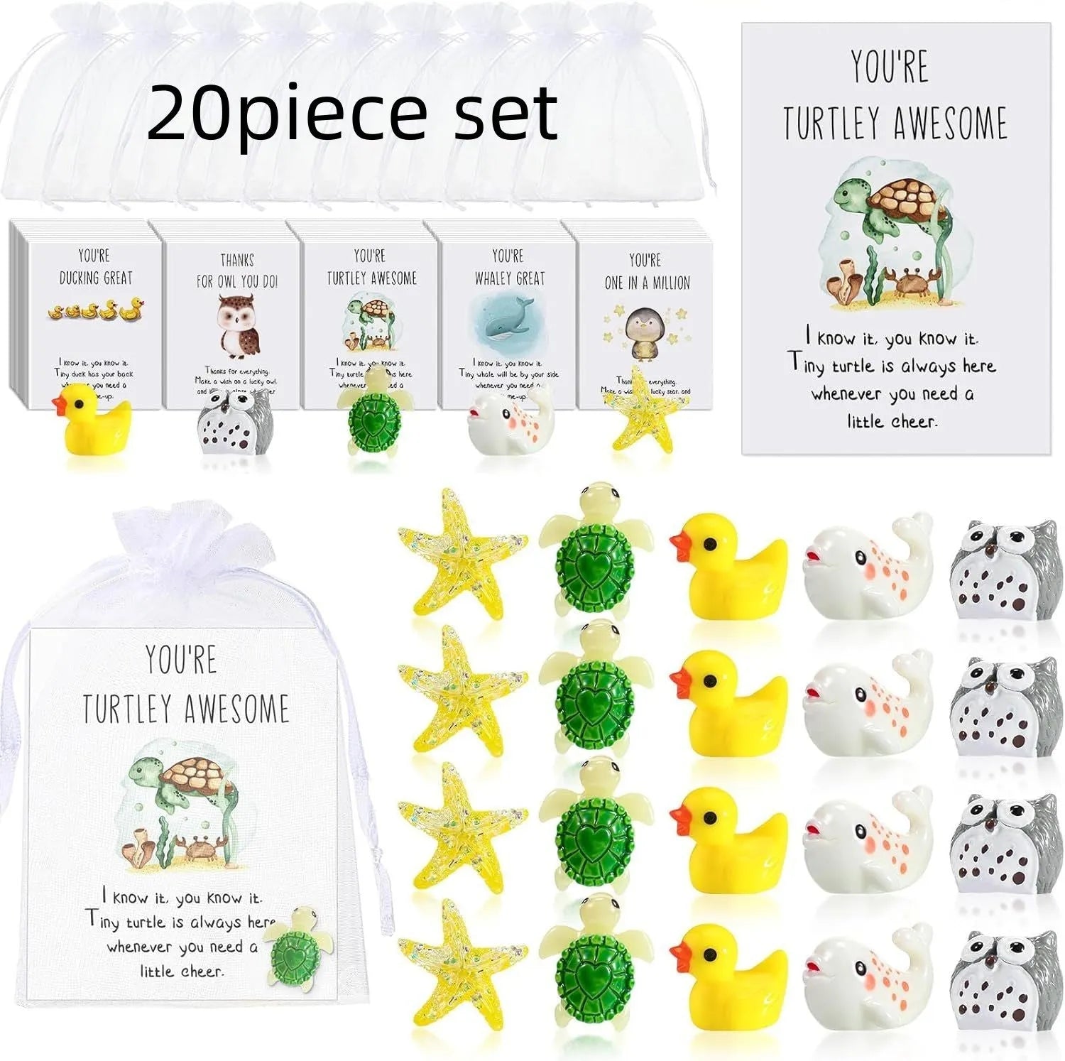 Set of solid resin greeting cards featuring a funny pen scrape pun design, shown in a pack.