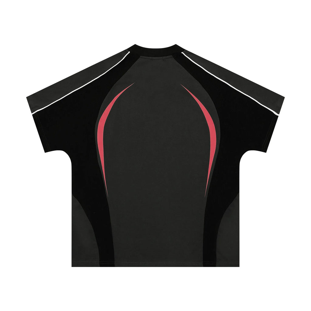 Men's loose fit t-shirt with printed letters design in black or apricot colour