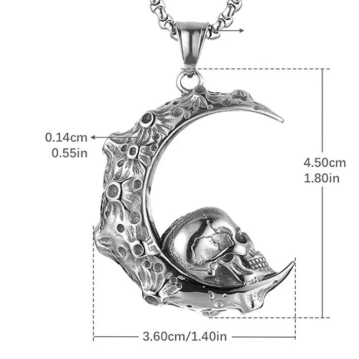 Men's silver stainless steel necklace with alloy pendant in sports style design