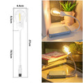 Folding USB rechargeable night light with tungsten filament bulb design in S14 format