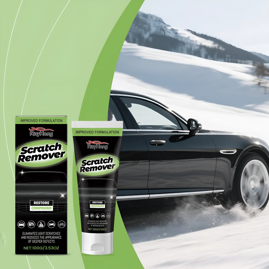 100g tube of car scratch repair cream with applicator pad for clear coat imperfections