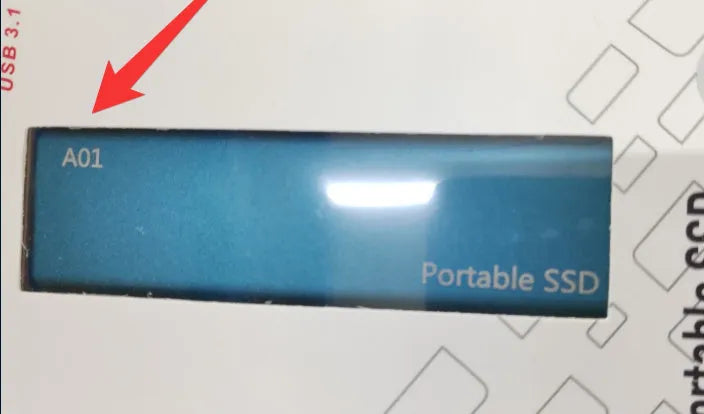 Red metal-cased mobile SSD expansion hard disk with ultra-thin portable design