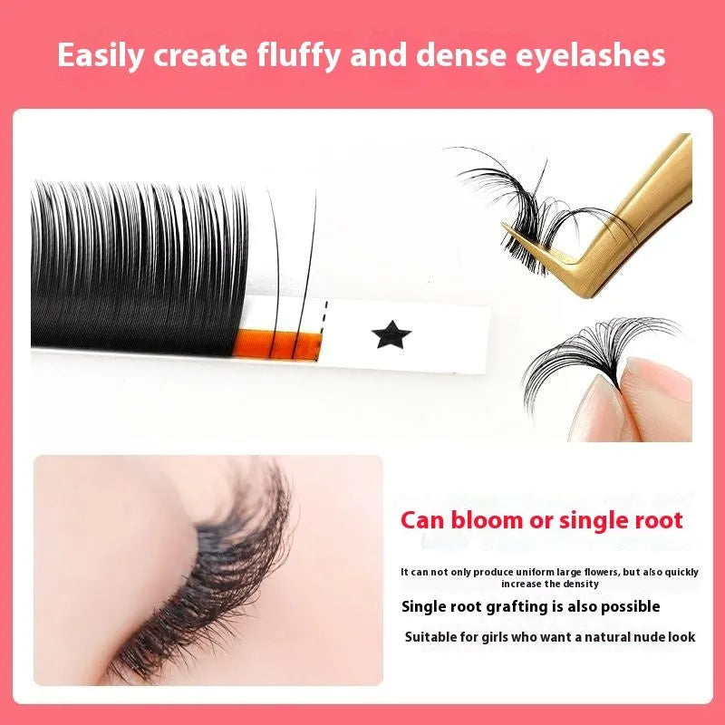 Pack of false eyelashes showing dense 16-row mink hair lashes on a clear band.