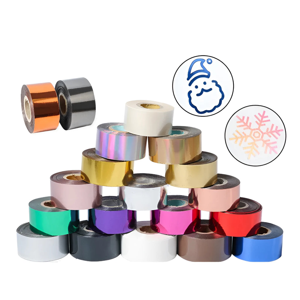 Roll of electrochemical aluminium hot foil stamping paper for leather and plastic branding