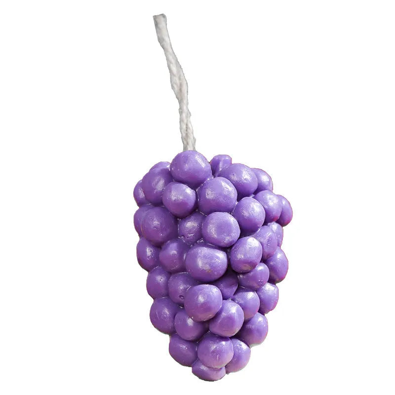 Purple and green grape cluster handmade soap bar, 80g net content