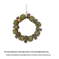 Small pet straw ball ring chew toy in coloured sequin or Applewood options