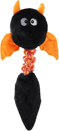 Large black, green, or red plush dog toy with cartoon design, measuring 44 cm, for aggressive chewers.